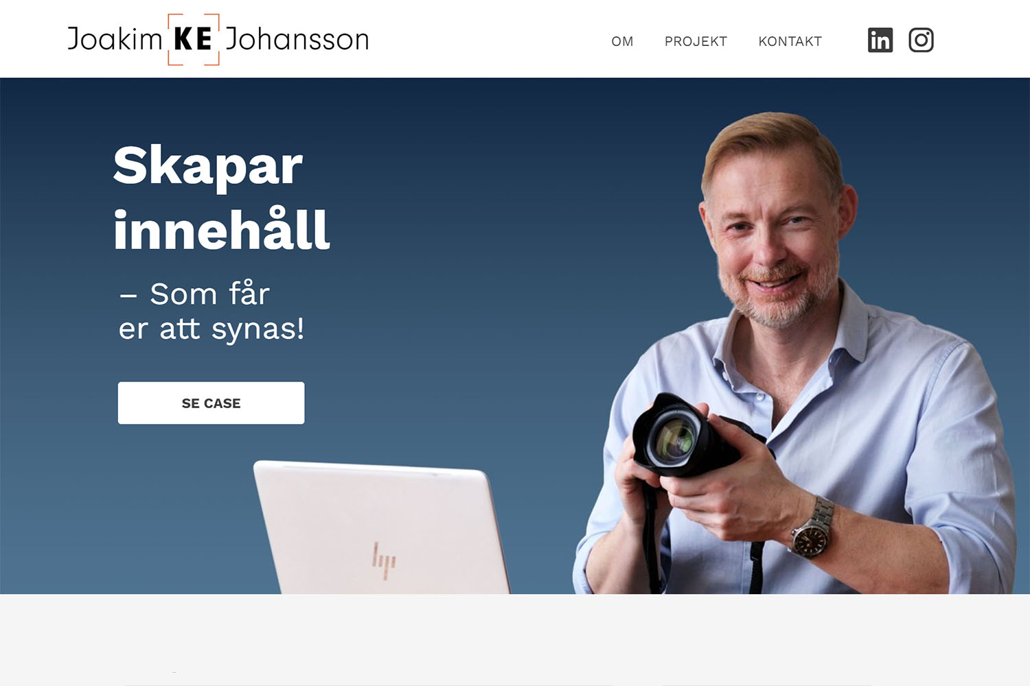 Case | Joakim K E Johansson | Medieproduktion